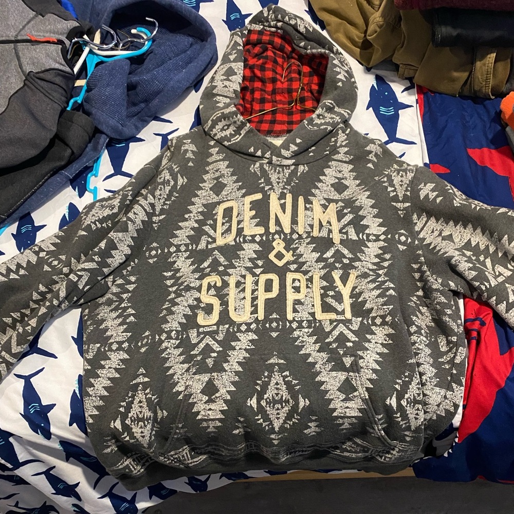 Two Denim and Supply hoodies for sale used like new condition both sz large